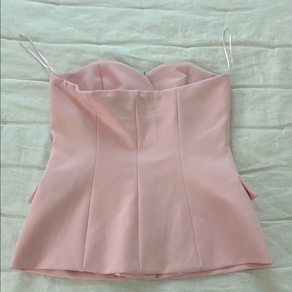 Zara Pink Corset Top - Picture 6 of 8
